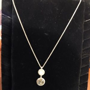 Lucky Brand Abalone and Pearl Necklace